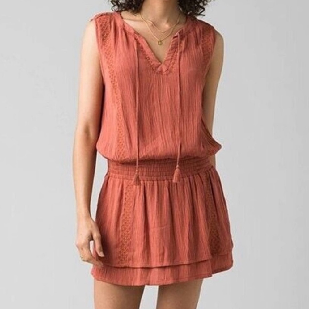 NWOT PrAna Women’s Seaview Sky Dress in Liqueur Size Small